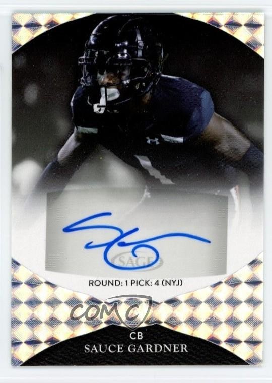 2022 Sage Aspire Hyper Silver Ahmad Gardner Sauce #ASP-AG Rookie Auto RC 0dp1