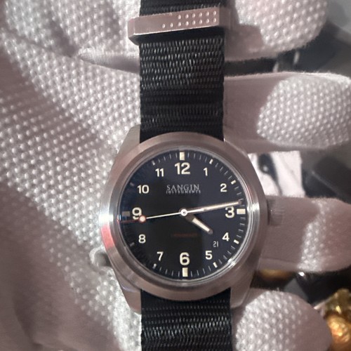 Sangin Instruments Kingmaker Automatic Field Watch G100 Swiss Military EDC #018
