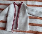 VINTAGE Mattel’s BARBIE White With Red Stitching Cardigan #7958 Fashion Extras