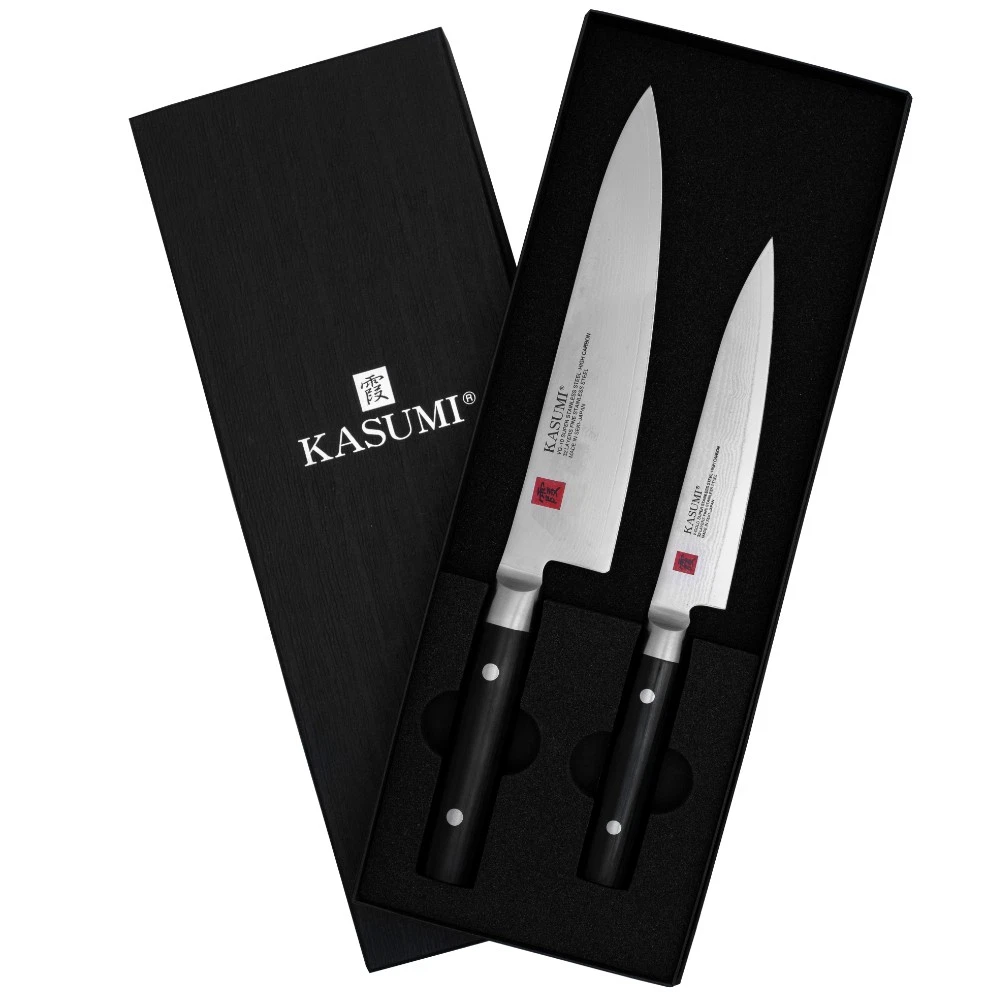 Kasumi Damascus 2 Piece Chefs Knife Set 15cm Paring + 20cm 78225
