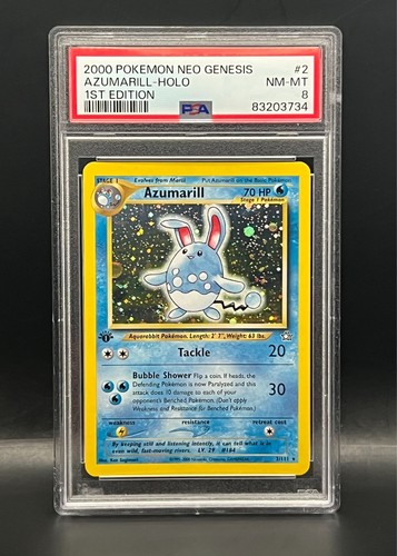 Azumarill (1st Edition) graded PSA 8 for sale on eBay