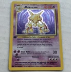 Pokemon TCG Wizards of the Coast Alakazam Base Set 1/102 1st Holo French 1999