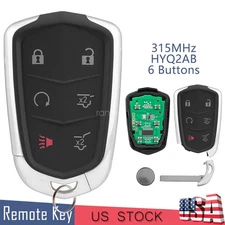 6Button Smart Prox Remote Control Key Fob for Cadillac Escalade 2015-2020 HYQ2AB