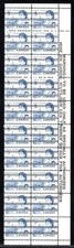 458xxi Scott - #458iii precancelled, HB, DEX, Warning Strip of 20, 5c,  Canada