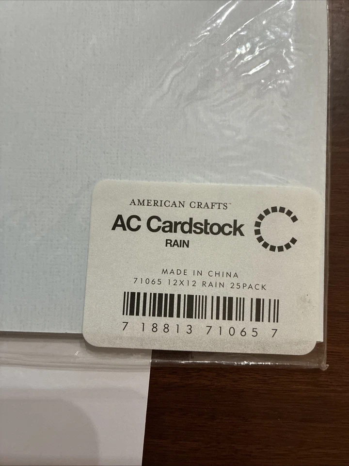 American Crafts Textured Cardstock 12"X12"- Rain - 21 Pack - Image 2 of 2