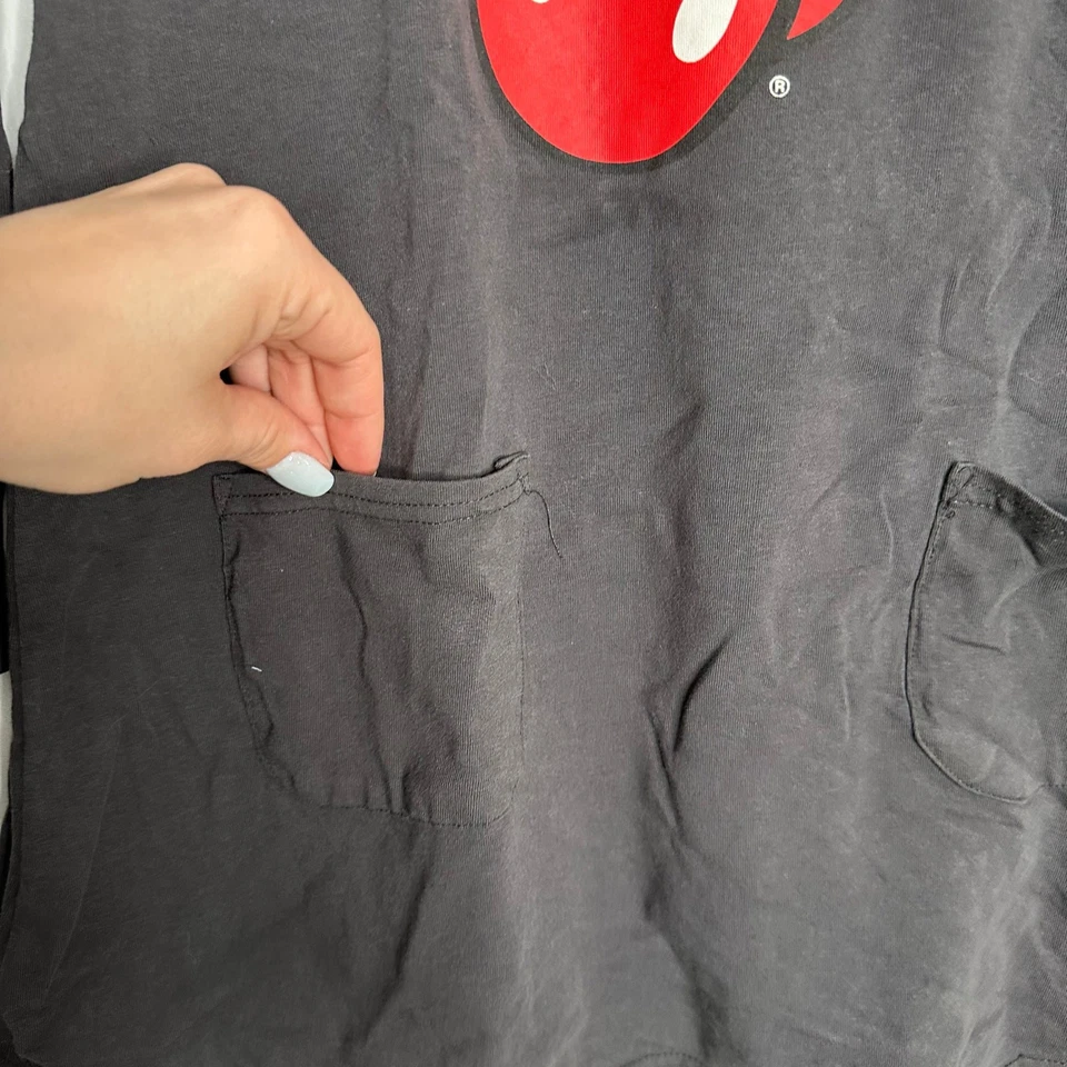 Vestido para niña H&M Rolling Stones manga larga línea A bolsillo frontal talla 10 Foto 2 de 4