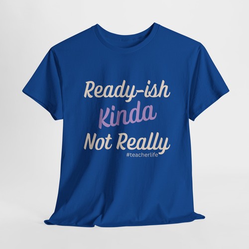 Teacher Life Tee, Funny High School Back to School Unisex T-Shirt, Lilac & Beige - Picture 9 of 12