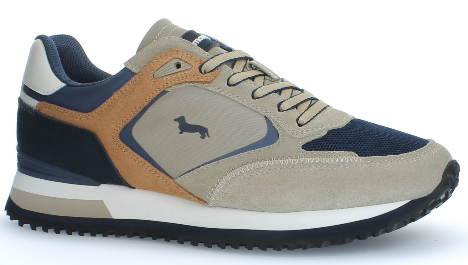 HARMONT - BLAINE EFM252.040.A60.BN SNEAKER SHOES MEN LACE UP LACES BEIGE AVIO