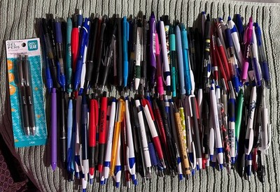 Huge Lot of Click-y Pens 120+ All Working At Time Of Listing EUC