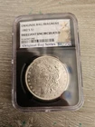 1882 Morgan Silver Dollar Original Bag Fragment Series BU, NGC Certified