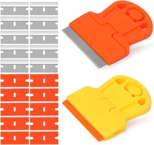 2 Pack Razor Blade Scraper Plastic Tool 2 