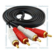 2-RCA Stereo Analog Audio Cable 2-RCA Male to Male, 5ft