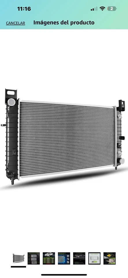 Radiador Chevrolet Silverado 1500, Año 1999-2013 Foto 3 de 3