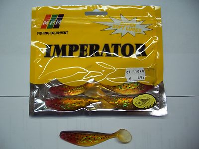 MPM Imperator Super Soft Lures, 8 cm, 6 Stück, mit Glitzereffekt (C018-3AM)