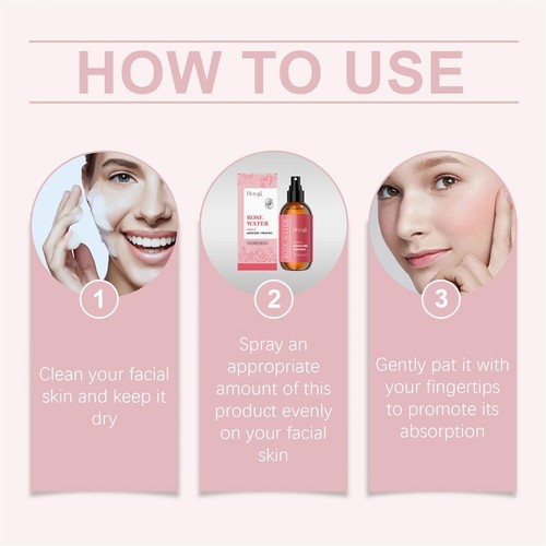 Organic Rose Water Spray Moroccan Rosewater Face Toner Makeup Setting 100ml - Picture 9 of 9