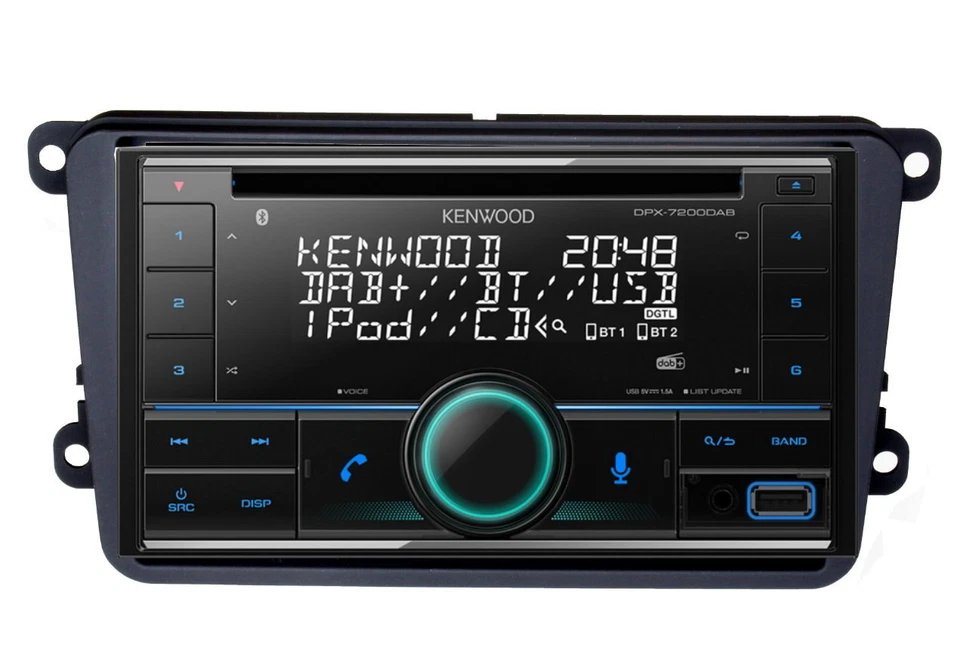 Kenwood CD Bluetooth DAB+ USB Radio Antenne inkl passend für VW T5 T6 2003-2020 - Bild 2 von 4