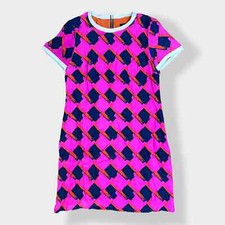 Alice & Trixie Silk dress with leather trim Size XS