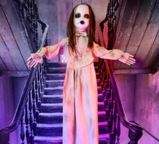 Haunted Hill Farm 3.92-ft Freestanding Musical Lighted Zombie Animatronic