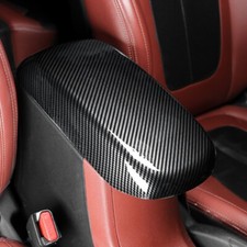 Carbon Fiber Armrest Cushion Cover Center Console Box Pad For Hyundai Veloster N Carbon Fiber Armrest Cushion Cover Center Console Box Pad For Hyundai Veloster N