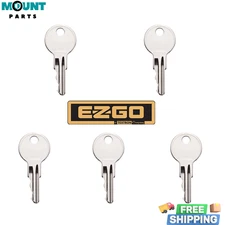 5 Keys Golf Cart Ignition Keys for EZGO 1982-up Gas & E 17063-G1