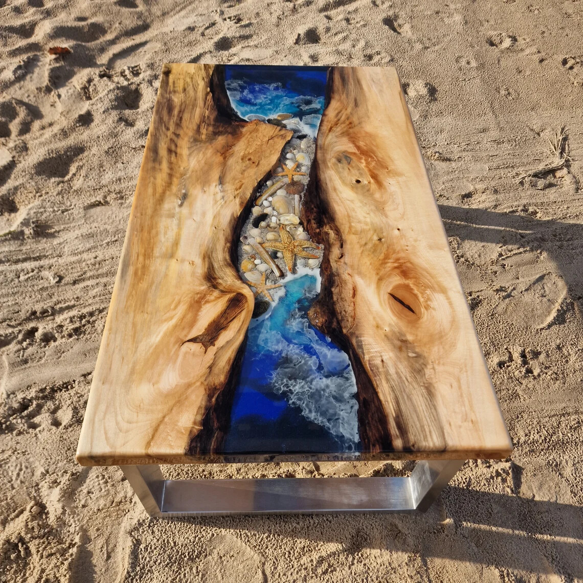 Ocean Epoxy Table, Coffee Table, Epoxy Sea Ocean Sofa Table Top, Garden Decor