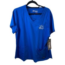 Grey's Anatomy Barco XL Stretch Short Sleeve Medical Scrub Women's Royal Blue