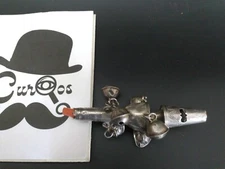 Georgian Silver Coral Teether Rattle Whistle Monogrammed Excellent