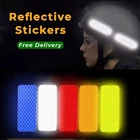 Reflective Helmet Stickers Night Safety Strips for Bike/Moto/Car for night
