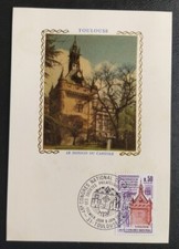 Carte premier jour congrès philatélique Toulouse Capitole 1973 timbre  N°1763