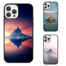 Durable Case For Samsung Galaxy Motorola Apple iPhone island castle saint michel