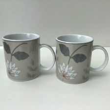 pair of TU Sainsbury's floral mugs used replacements