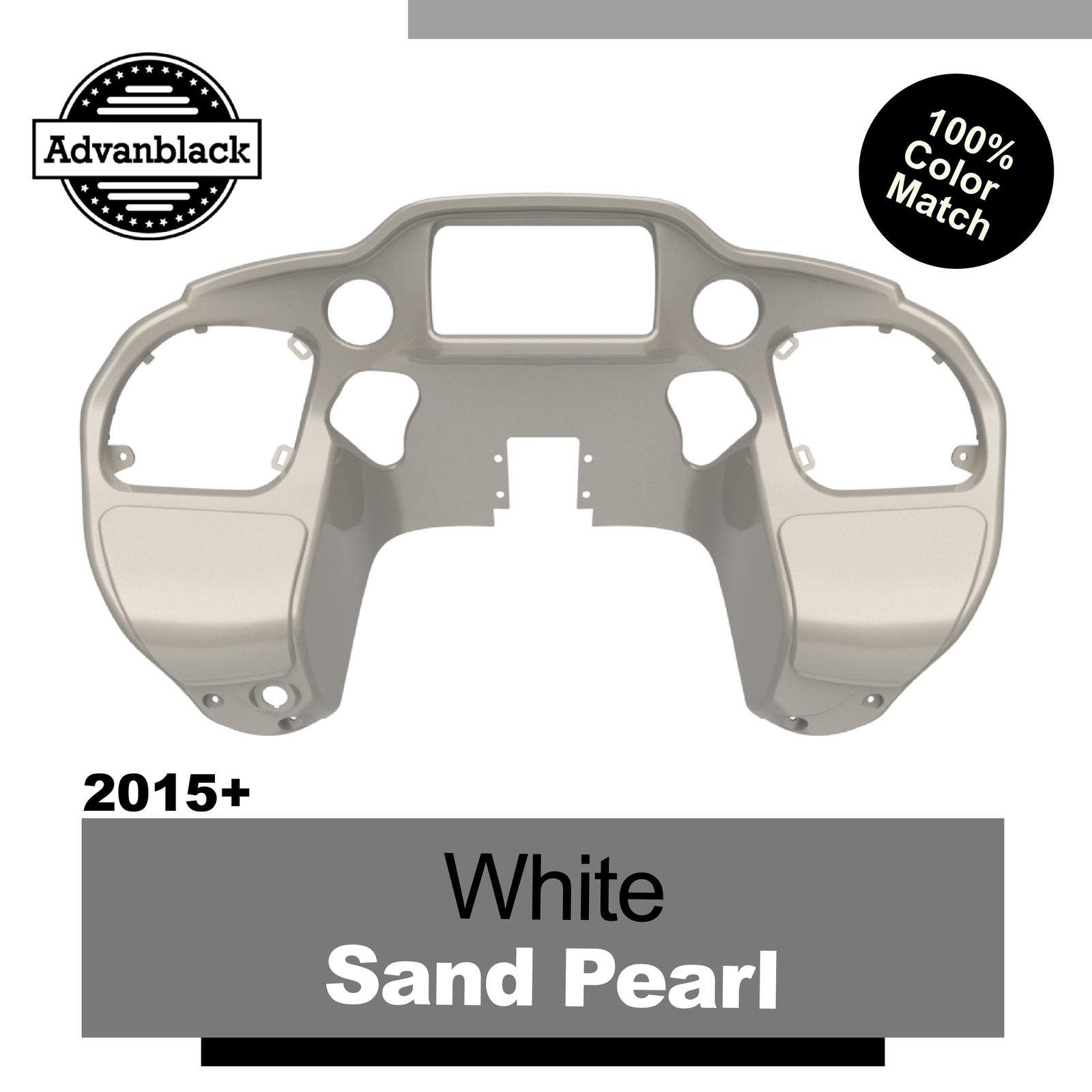 White Sand Pearl Inner Fairing Glove Box Doors for Harley Road Glide FLTRX 2015+-image