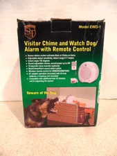 Electronic Barking Dog Alarm EWD-1 Home Burglar Security System With REMOTE NIB