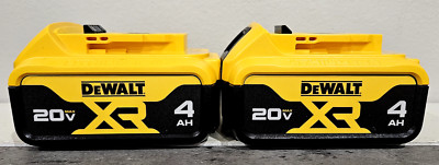 2 NEW DeWALT 20 Volt 20v Max Li-Ion 4 AH Batteries DCB204 2023 Date Stamp