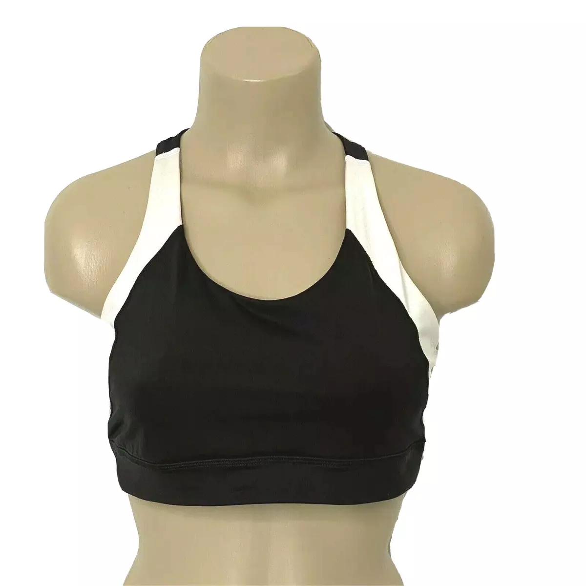 Avia Sports Bra Top Women's size Large 12-14 Black White