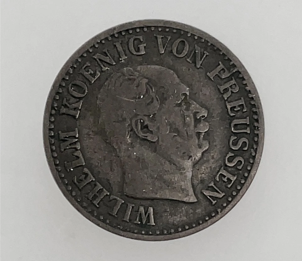 1868 A German States Kingdom Of Prussia 1/2 Silber Groschen Au/Unc  KM # 484 - Image 3 of 4