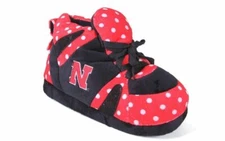 Nebraska Cornhuskers Comfy Feet Polka Dot Slippers