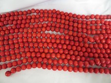 Guirnalda de árbol de Navidad de arándano con cuentas de madera roja -24' en total