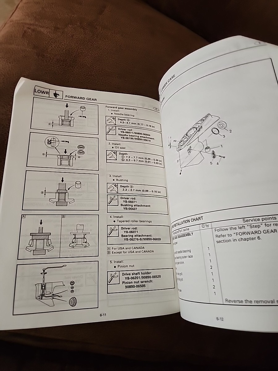OEM Yamaha Outboard Service Manual (L)225C (L)250A LIT-18616-01-42