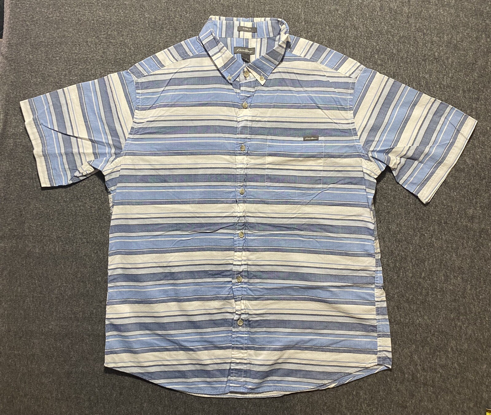 Eddie Bauer Men's Large Short Sleeve Sport Shirt for Active Wear