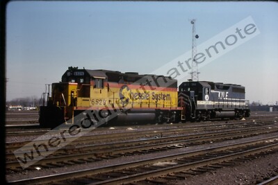Original Slide CSX Railroad 6429 EMD GP40 Proviso ILL 4-89 (AD) (65)