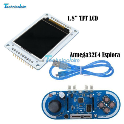 1.8'' inch 128x160 TFT LCD For Atmega32U4 5V Esplora  Joystick Game Programming