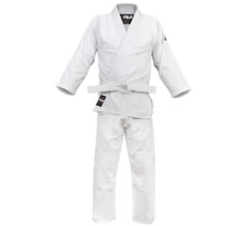 Fuji Judo Gi Blanco Adulto y Niños Unisex Incluye Cinturón Judo Judo BJJ Jiujitsu