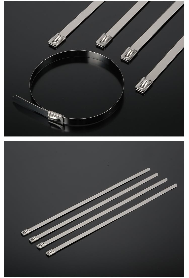 Stainless Steel Cable Tie 300mm Heavy Duty Secure Fastener