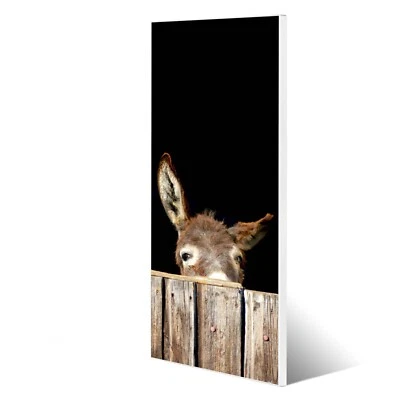 banjado Magnettafel 30x75cm Memoboard Metall Pinnwand Küche Esel magnetisch - Bild 1 von 4