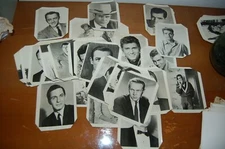 Lot of 20+ VTG Old 1950s Movie TV Film Actress & Actors Scrapbooking 4x5 inches