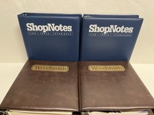 Lot of 18 Woodsmith Magazines  6 Shop Notes Magazines In 4 Binders Vol 37 38 39