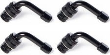 Vs90 Black Bent 90 Degree Angled Aluminum Bolt-in Valve Stems Set Of 4