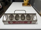Vintage Coca-Cola 12 Pack Aluminum Bottle Carrier Advertising Rare Coke
