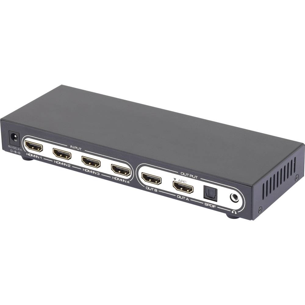 Switch matrice HDMI 6 ports SpeaKa pour créer un home cinéma salon et chambre